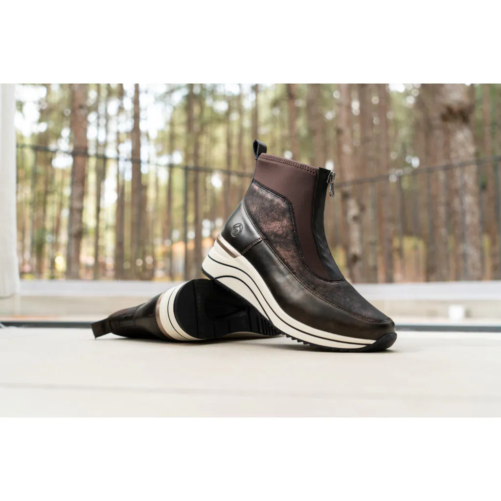 Remonte Keilsneaker Schlupfboots Freizeitschuh High-Top-Sneaker Front-Reißverschluss Online Kaufen