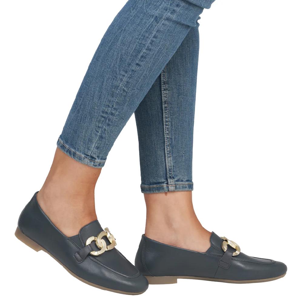 Remonte Loafer Blockabsatz Slipper Businessschuh Mit Herausnehmbarer Einlage ▷ Für