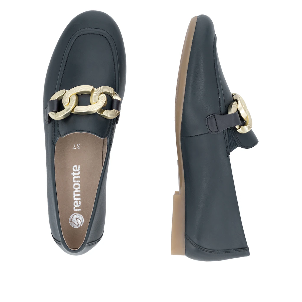 Remonte Loafer Blockabsatz Slipper Businessschuh Mit Herausnehmbarer Einlage ▷ Für