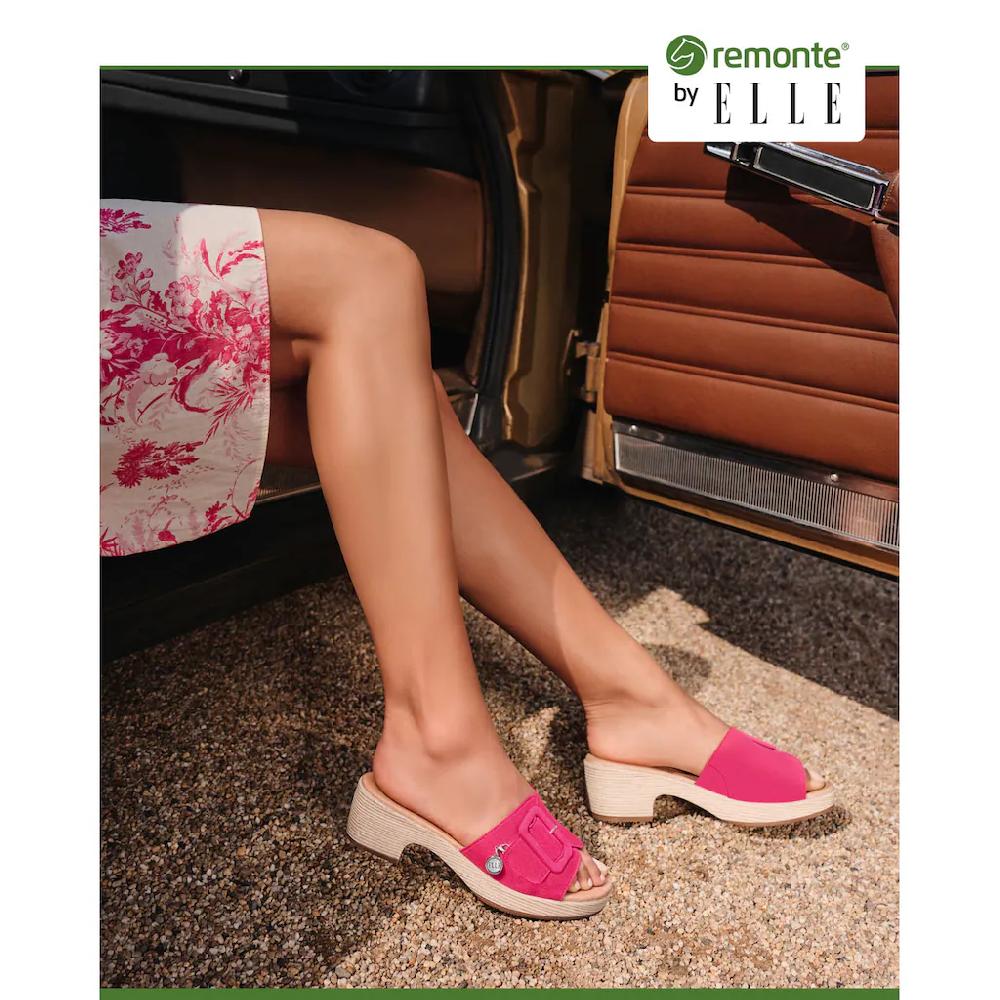 Remonte Pantolette »ELLE-Collection« Blockabsatz Sommerschuh Schlappen Zierschnalle ELLE-Collection