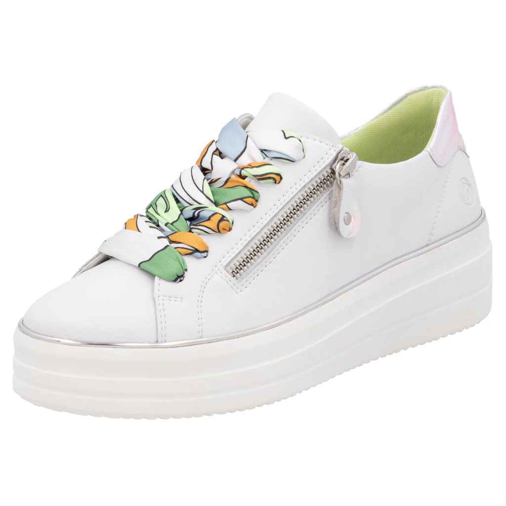 Remonte Plateausneaker Freizeitschuh Halbschuh Schnürschuh mit seitlichem Reißverschluss bestellen