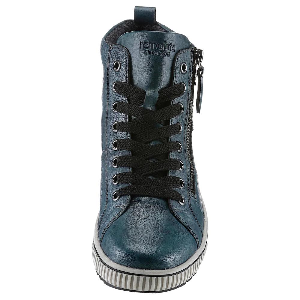 Remonte Plateausneaker Freizeitschuh High-Top-Sneaker Schnürer Mit Trendiger Zierschnalle ▷ Für