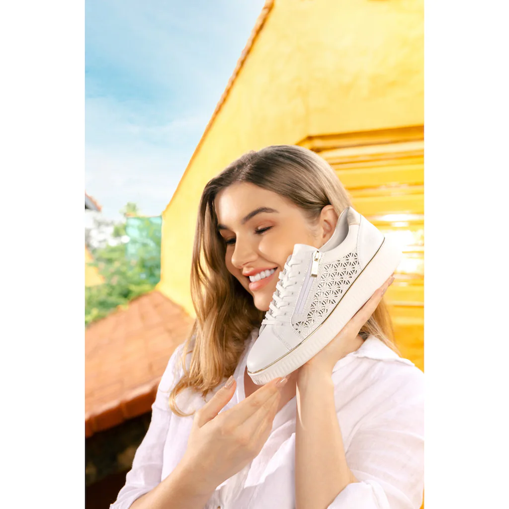 Remonte Plateausneaker Freizeitschuh Schnürer Halbschuh Mit Perforation Online Kaufen