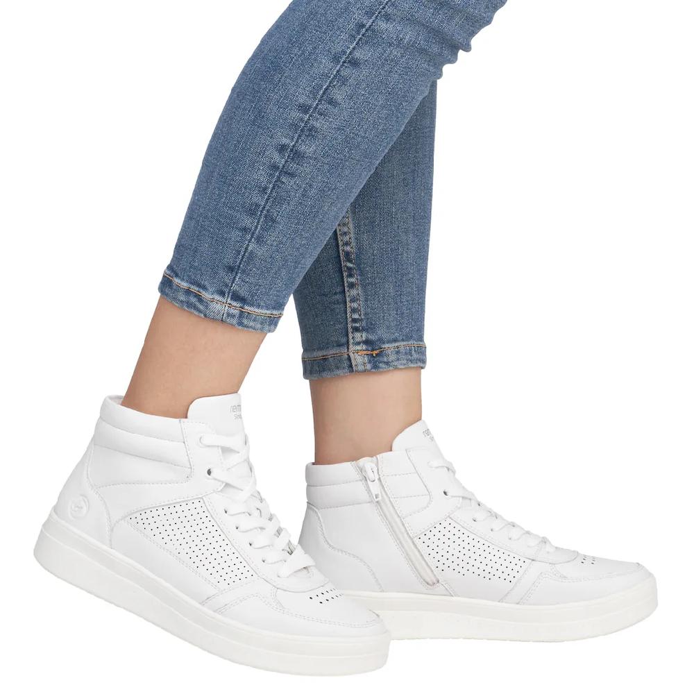 Remonte Plateausneaker Freizeitschuh Schnürschuh High Top-Sneaker Mit Kontrastbesatz Kaufen