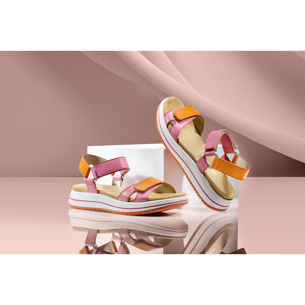 Remonte Riemchensandale »Elisabeth Hurley-Collection« Keilabsatz Klettschuh Sandalette Mit Plateausohle Bestellen