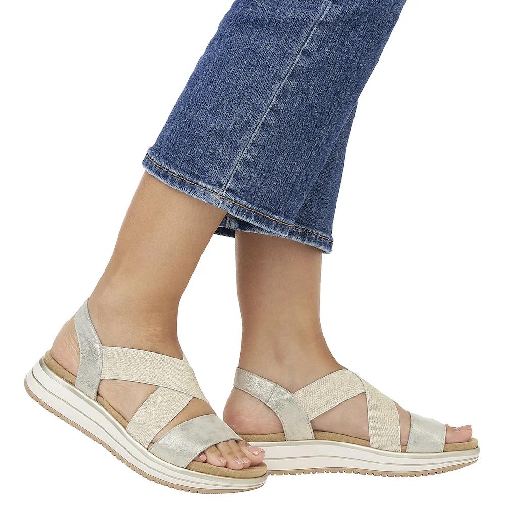 Remonte Riemchensandale Sommerschuh Sandalette Keilabsatz Mit Praktischem Gummizug Online Kaufen