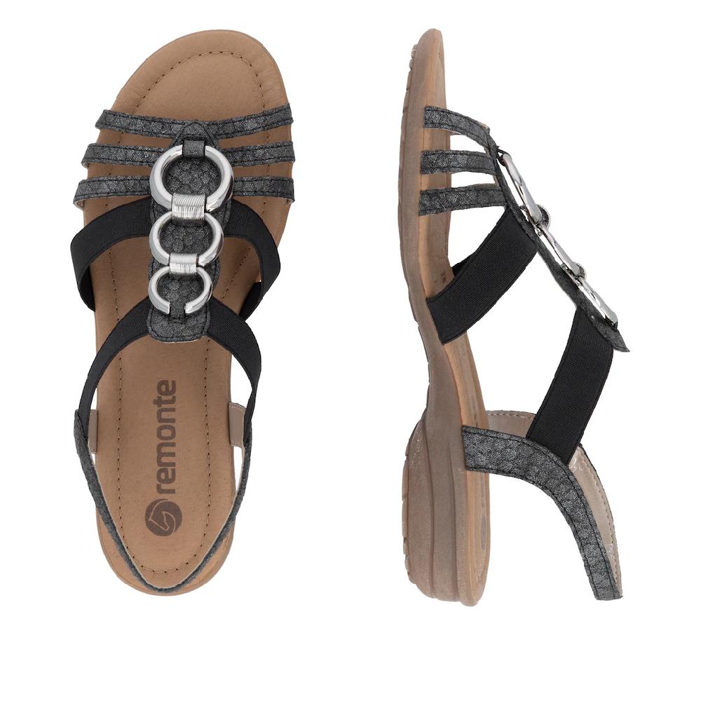 Remonte Sandale Sommerschuh Sandalette Keilabsatz Mit Gummizügen