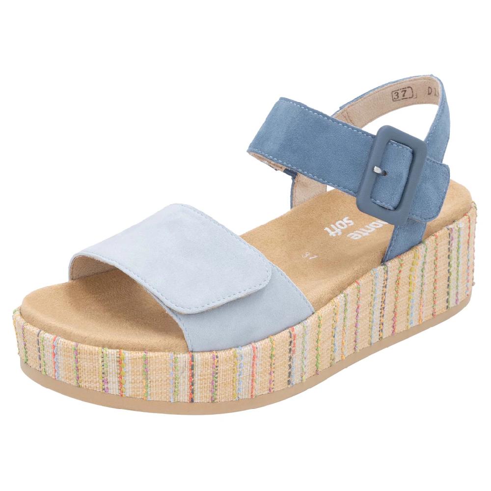 Remonte Sandalette »Elisabeth Hurley-Collection« Keilabsatz Sommerschuh Riemchensandale mit bezogenem Plateau online bestellen