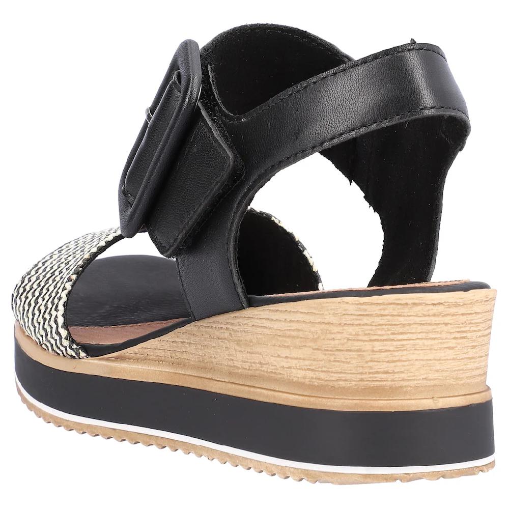 Remonte Sandalette »ELLE-Collection« Sommerschuh Sandale Bequemschuh Mit Klett Unter Der Zierschnalle Online Kaufen