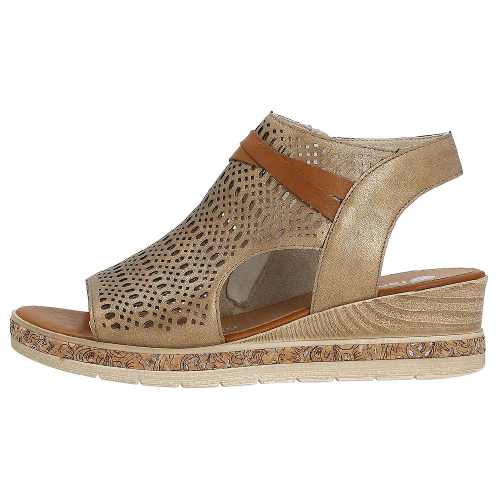 Remonte Sandalette Sommerschuh Sandale Keilabsatz mit modernem Lochmuster online kaufen