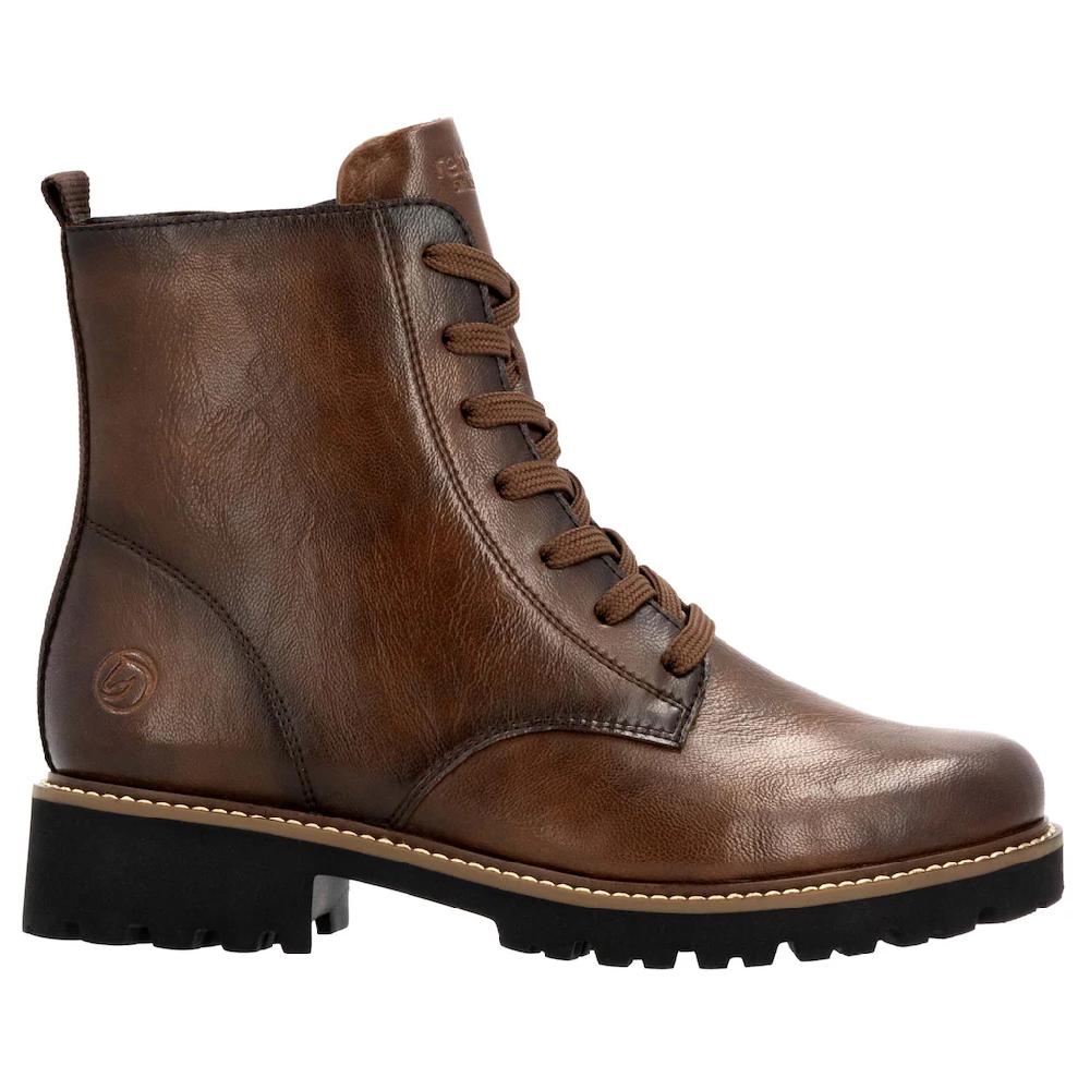 Remonte Schnürboots Blockabsatz Schnürstiefelette im Used Look kaufen