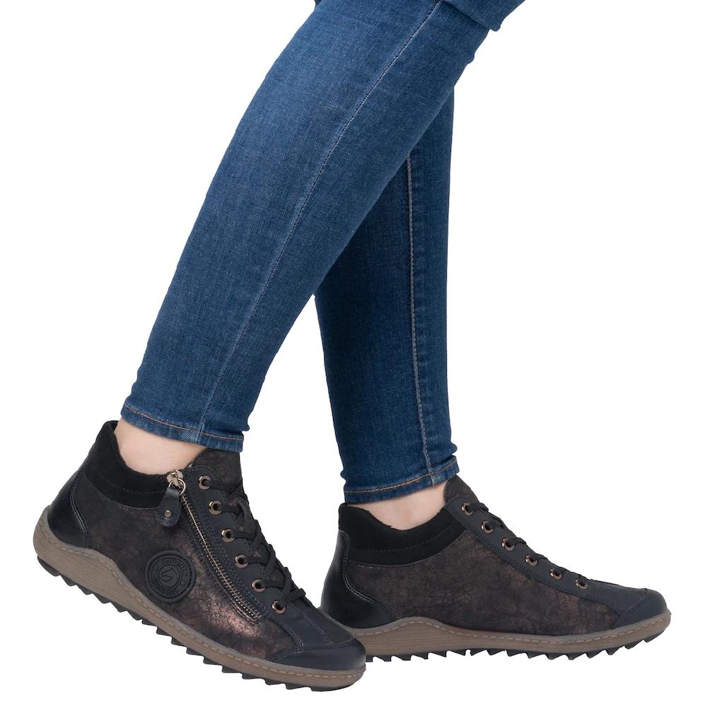 Remonte Schnürboots Flats Komfortschuh Boots Mit Seitlichem Reißverschluss ▷ Für