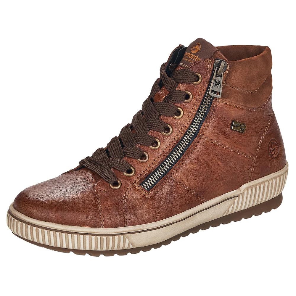 Remonte Schnürboots Plateau Schnürstiefelette Boots in Crash-Optik kaufen