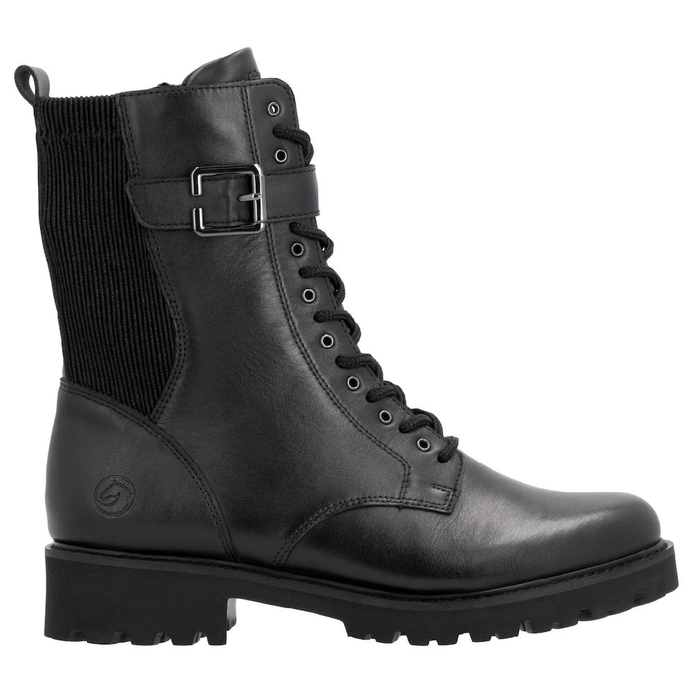 Remonte Schnürstiefelette Blockabsatz Schnürboots mit Zierschnalle ▷ für