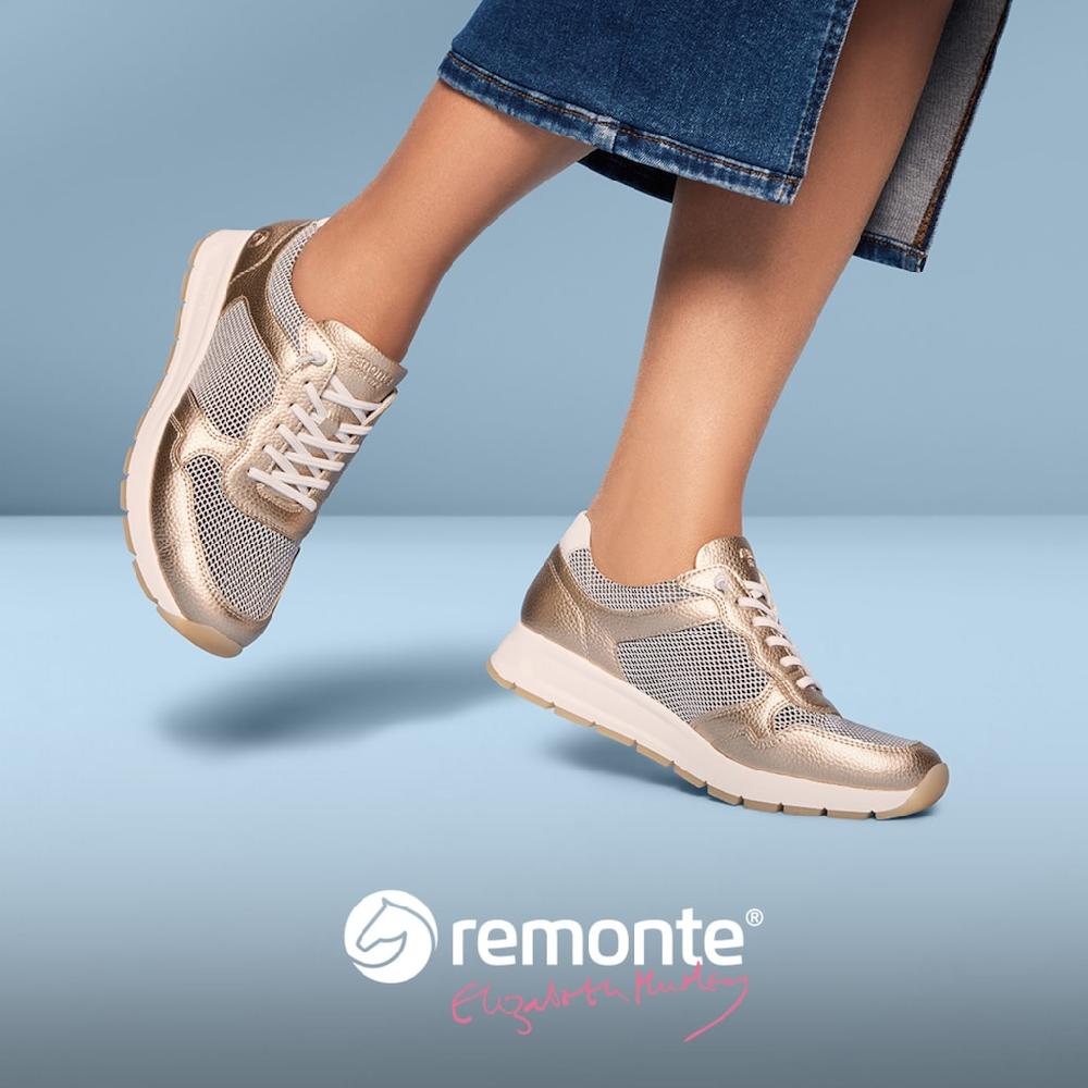 Remonte Slip-On Sneaker »Elisabeth Hurley-Collection« Freizeitschuh Halbschuh Schnürer Mit Schaftrandpolsterung