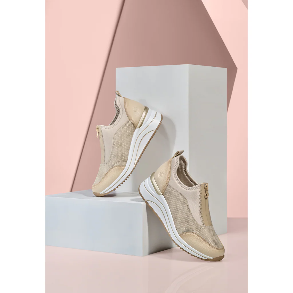 Remonte Slip-On Sneaker Freizeitschuh Halbschuh Slipper In Veganer Verarbeitung