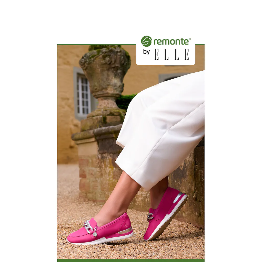Remonte Slipper »ELLE-Collection« Loafer Schlupfschuh Mit Trendiger Zierkette ▷ Für