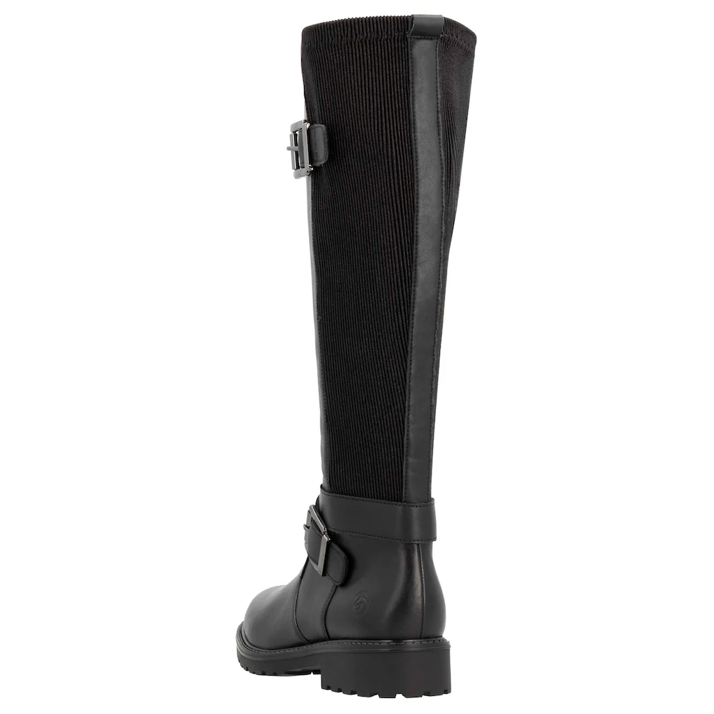 Remonte Stiefel »Elisabeth Hurley-Collection« Blockabsatz Herbstmode Langschaftstiefel Mit Innenreißverschluss Kaufen