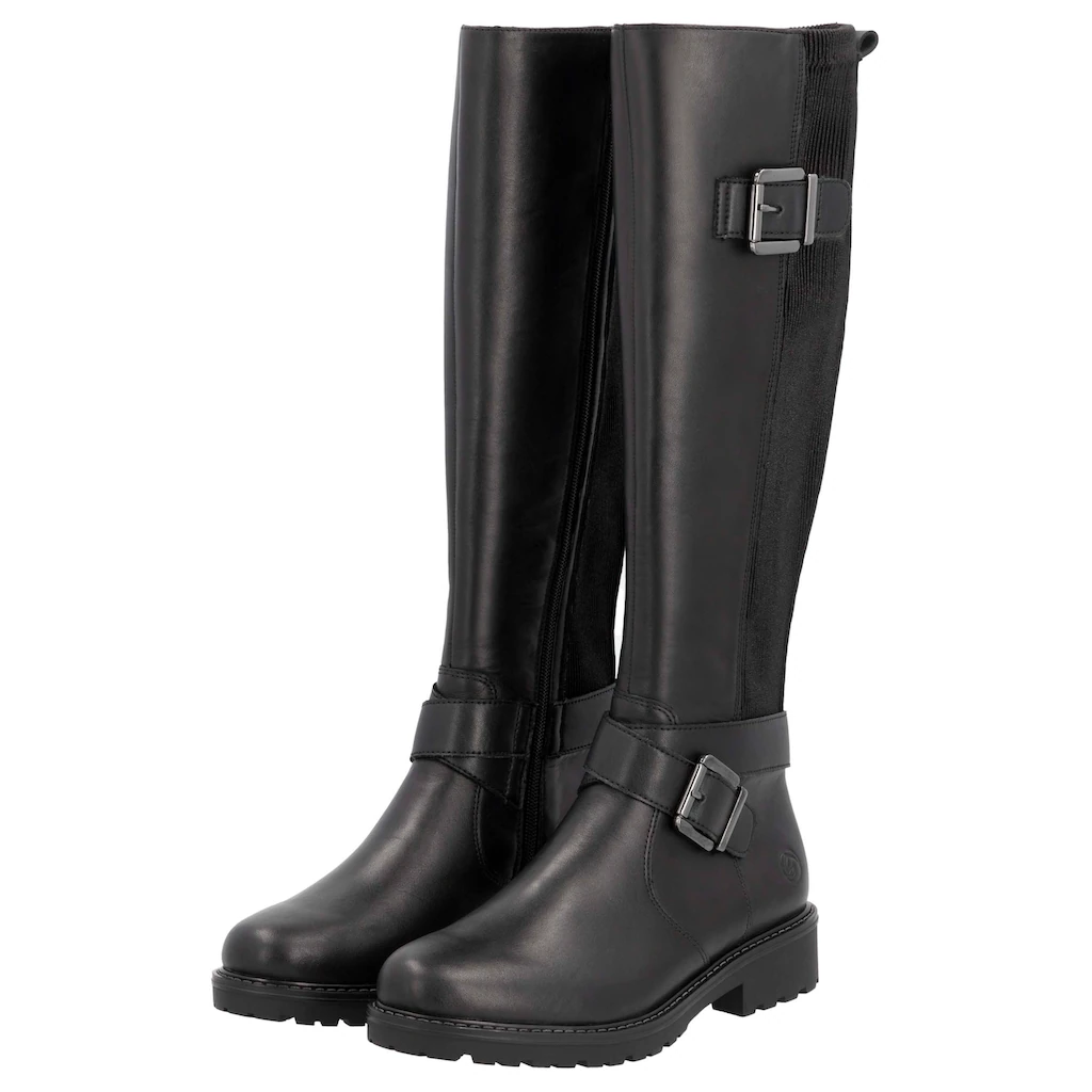 Remonte Stiefel »Elisabeth Hurley-Collection« Blockabsatz Herbstmode Langschaftstiefel mit Innenreißverschluss kaufen