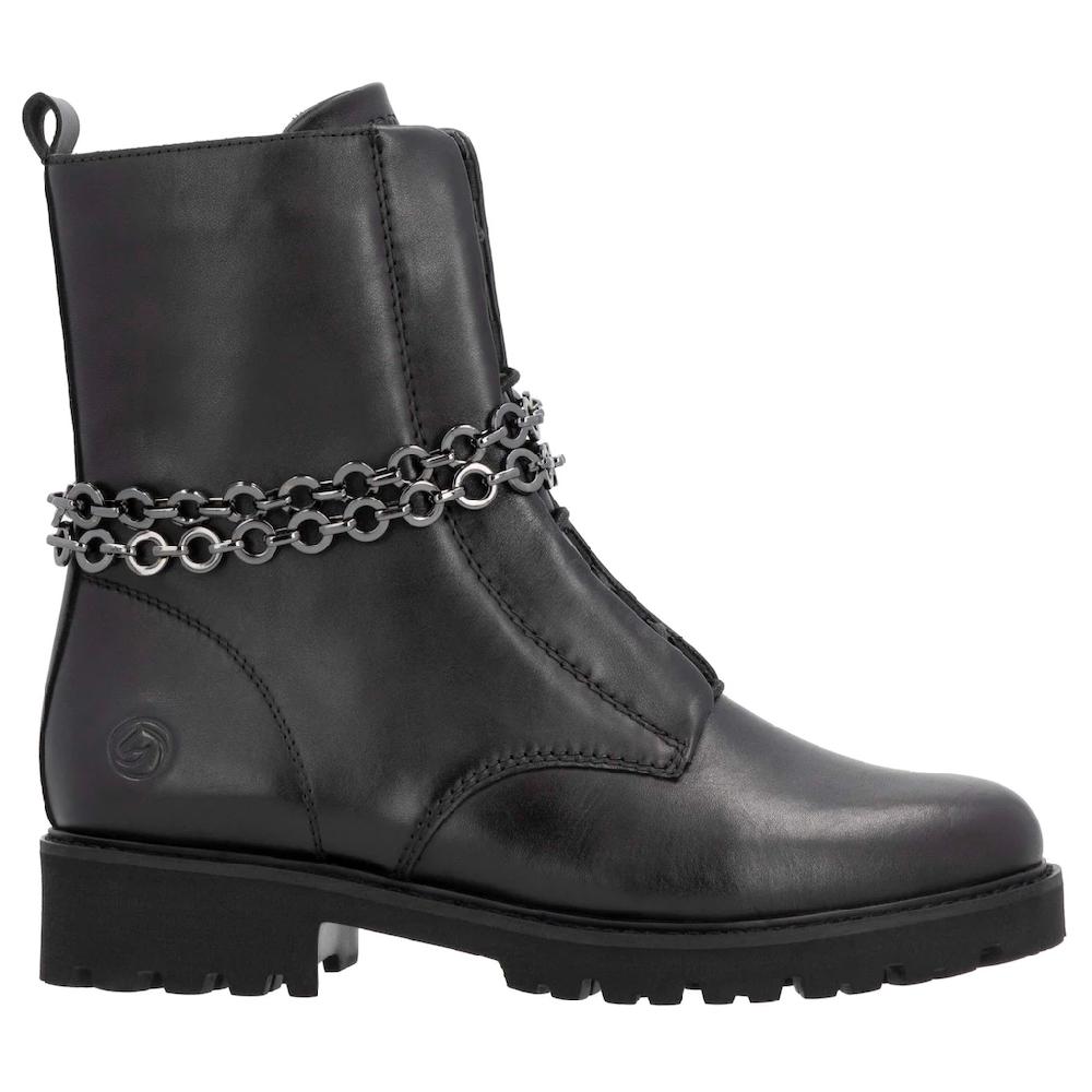 Remonte Stiefelette Blockabsatz Boots mit abnehmbarer Zierkette ▷ für