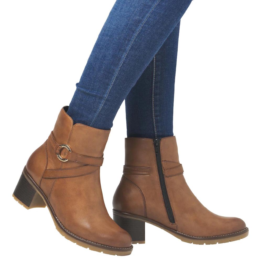 Remonte Stiefelette Blockabsatz Herbstmode Businessschuh Mit Innenreißverschluss Kaufen