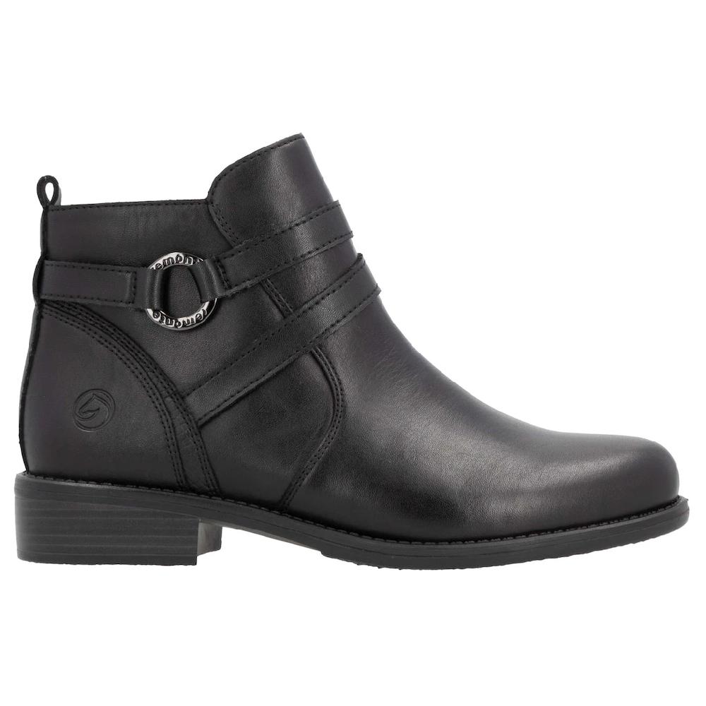 Remonte Stiefelette Businessschuh Boots Flats mit praktischem Innenreißverschluss bestellen