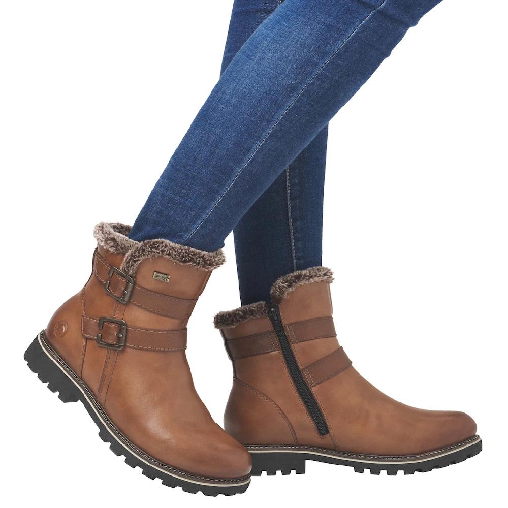 Remonte Winterboots Blockabsatz Winterstiefelette Outdorrschuh Mit TEX-Membran Online Kaufen