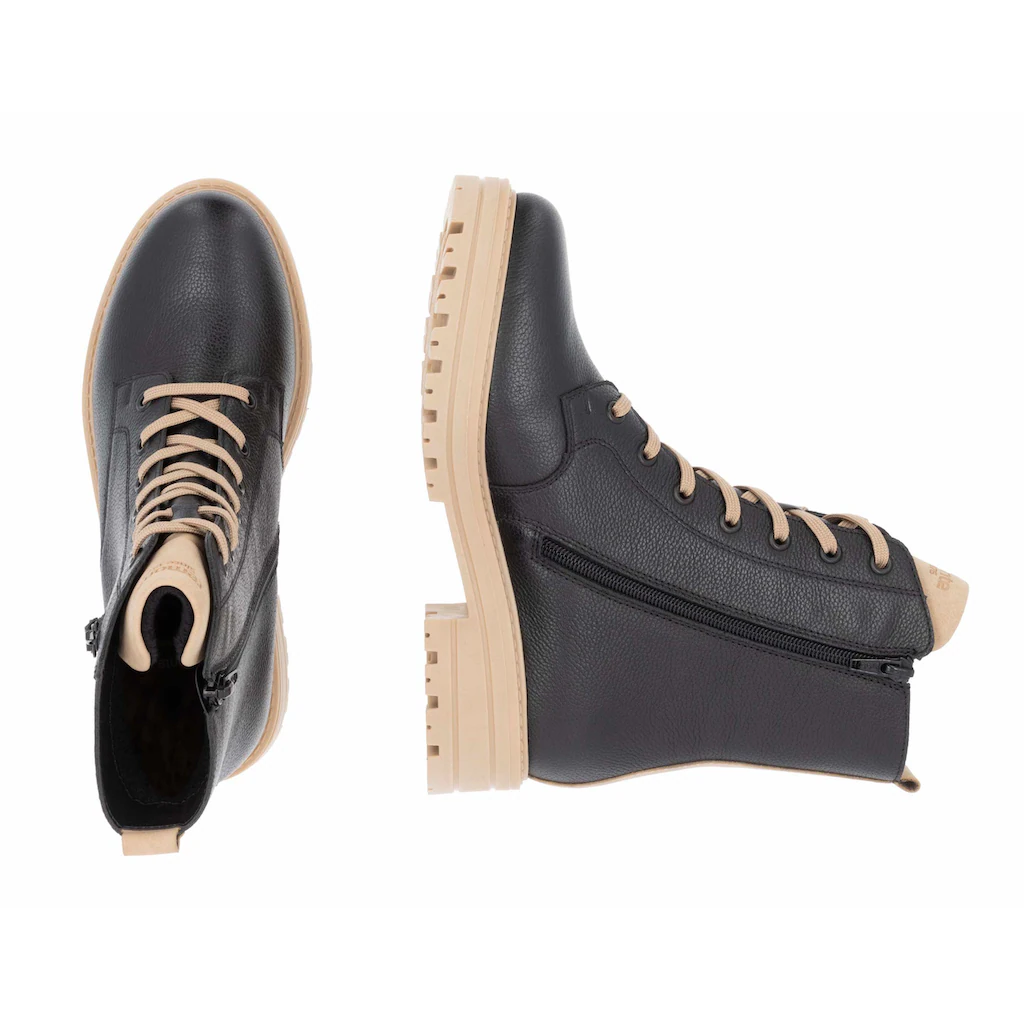 Remonte Winterboots Blockabsatz Winterstiefelette Schnürboots Mit Zierreißverschluss Online Kaufen