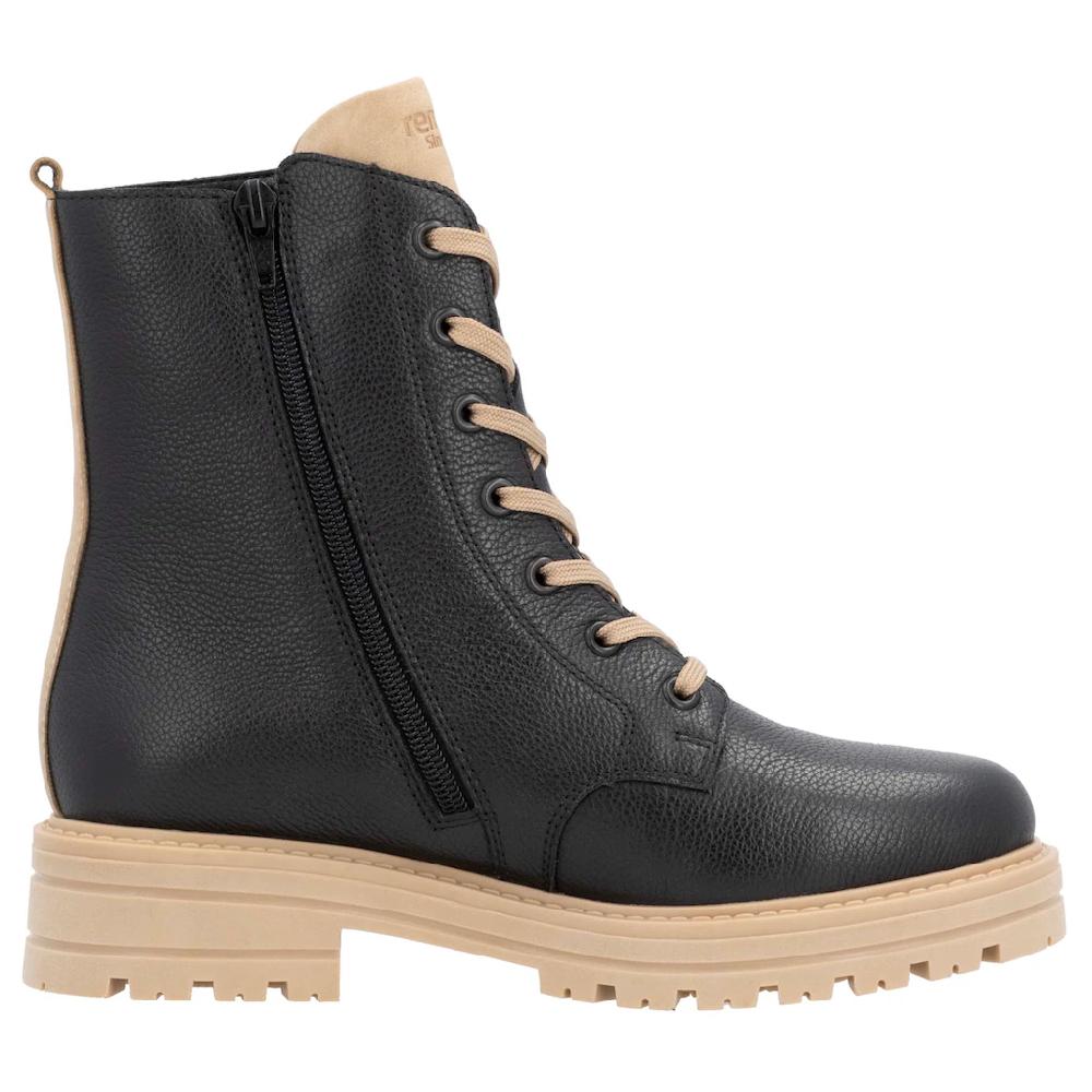 Remonte Winterboots Blockabsatz Winterstiefelette Schnürboots Mit Zierreißverschluss Online Kaufen