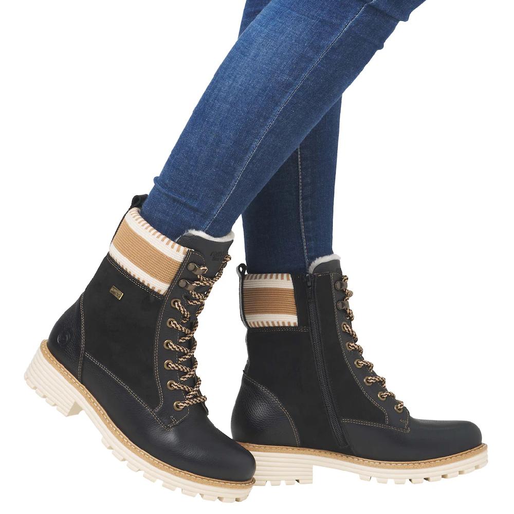 Remonte Winterboots »Elisabeth Hurley-Collection« Schnürboots Schnürstiefelette Mit Wasserabweisender TEX-Membran Bestellen