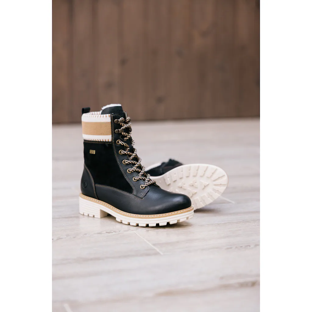 Remonte Winterboots »Elisabeth Hurley-Collection« Schnürboots Schnürstiefelette Mit Wasserabweisender TEX-Membran Bestellen