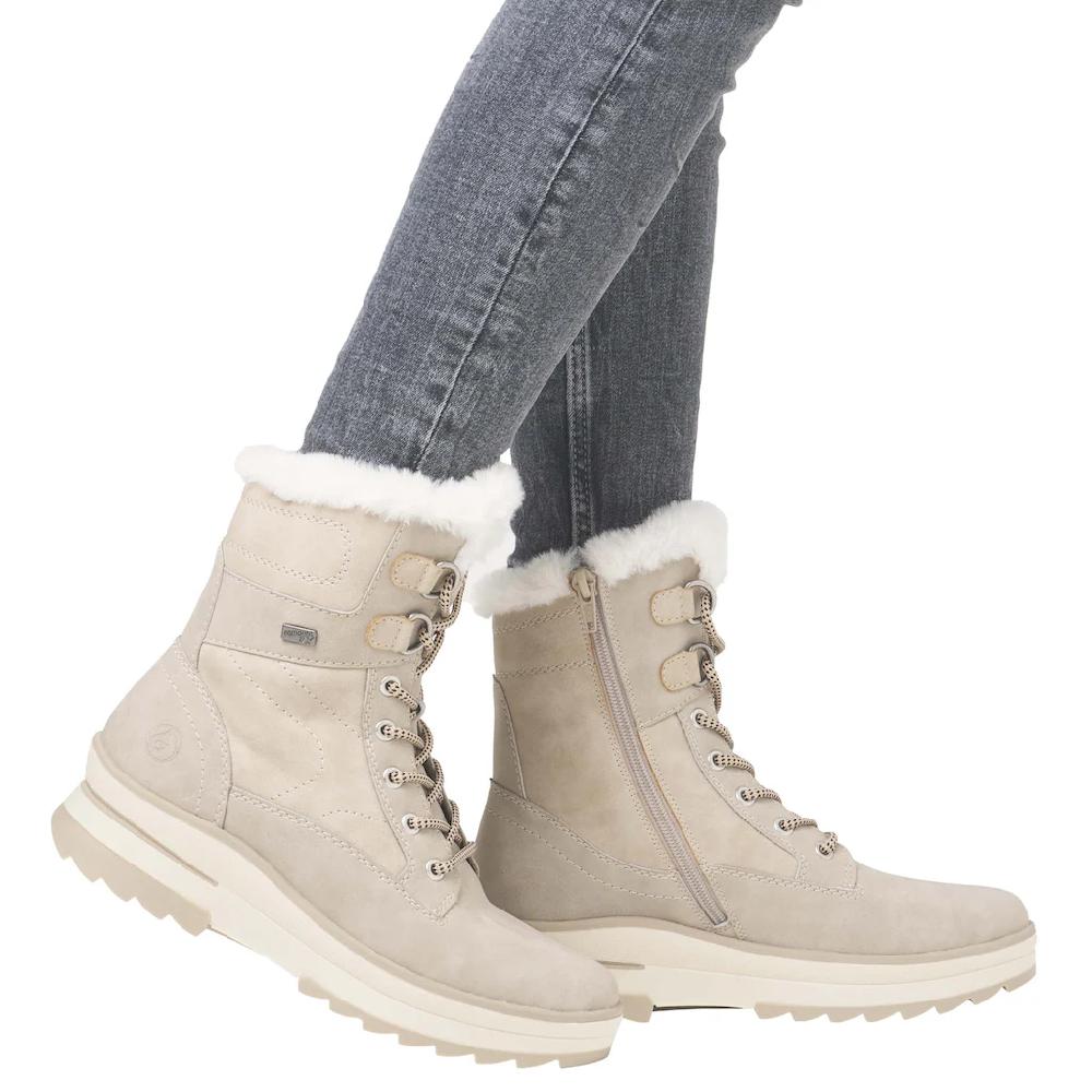 Remonte Winterboots Keilabsatz Plateau Winterboots Mit Wasserabweisender TEX-Membran Online Kaufen