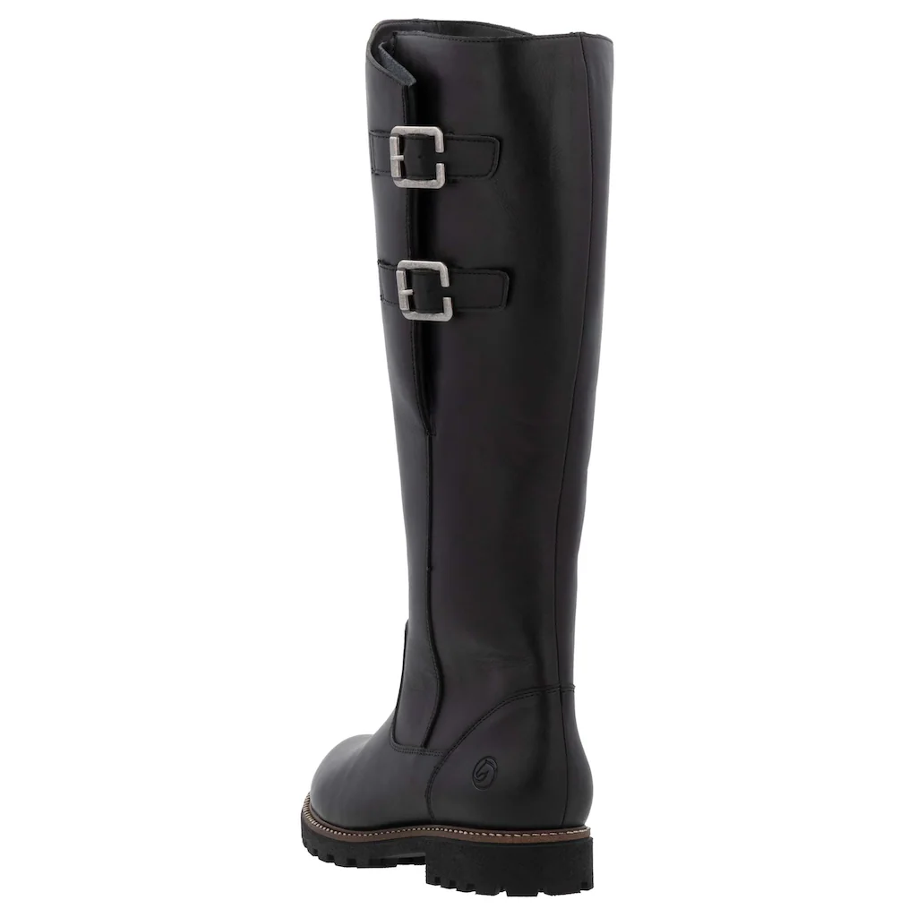 Remonte Winterstiefel Blockabsatz Stiefel Langschaftstiefel Mit Innenreißverschluss Online Kaufen