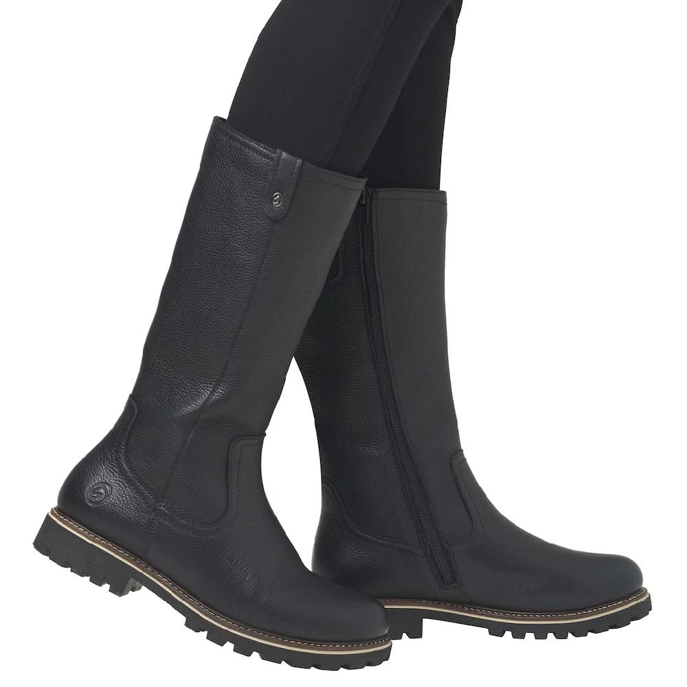 Remonte Winterstiefel Blockabsatz Stiefel Langschaftstiefel Mit Innenreißverschluss Online Kaufen