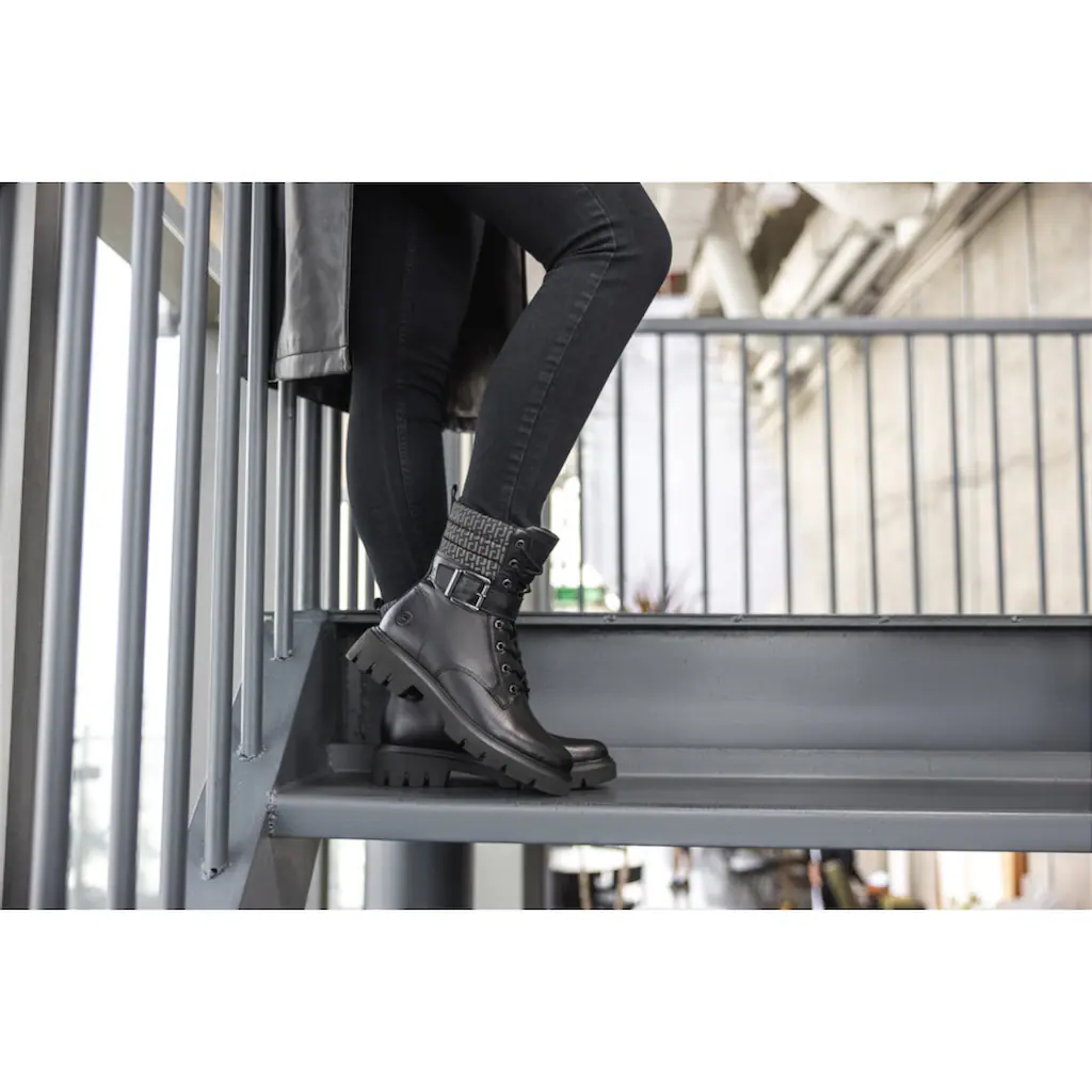 Remonte Winterstiefelette Blockabsatz Winterboots Schnürboots Mit Innenreißverschluss Online Kaufen