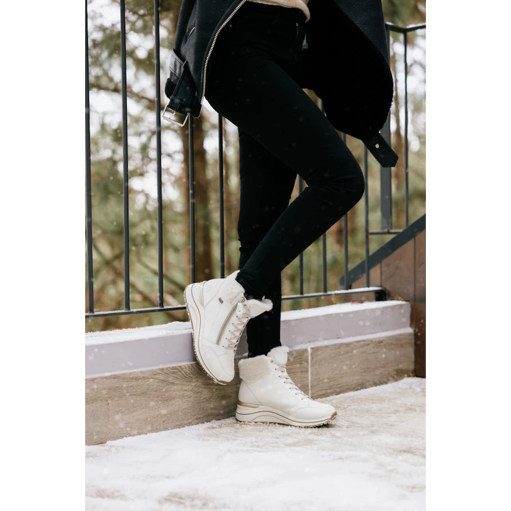 Remonte Winterstiefelette Keilabsatz Schnürboots Mit Wasserabweisender TEX-Membran Online Bestellen