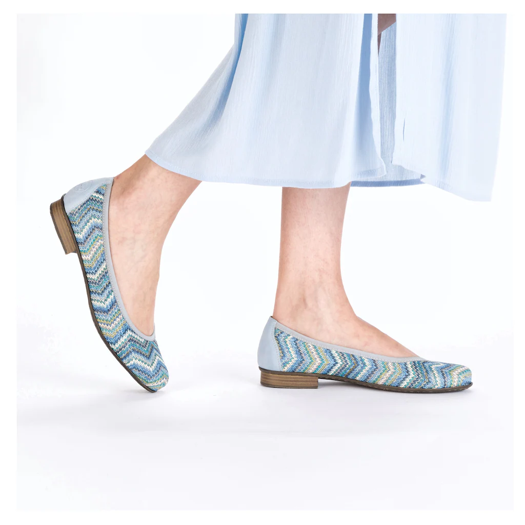 Rieker Ballerina Slipper Schlupfschuh Pumps Mit Weicher Innensohle