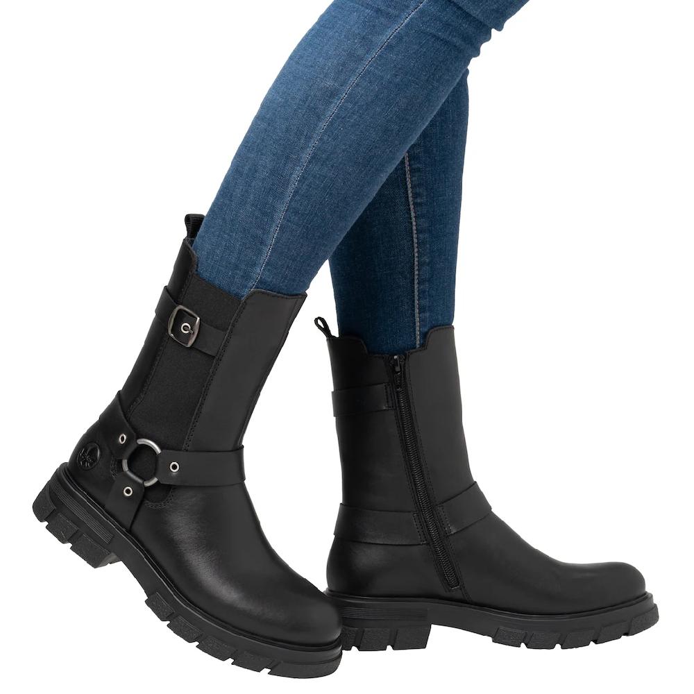 Rieker Chelseaboots Bikerboots Schlupfstiefelette Mit Innenreißverschluss Bestellen