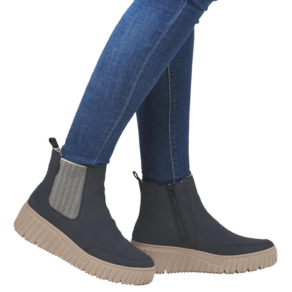 Rieker Chelseaboots Schlupfboots Keilstiefelette Mit Anziehlasche Online Bestellen