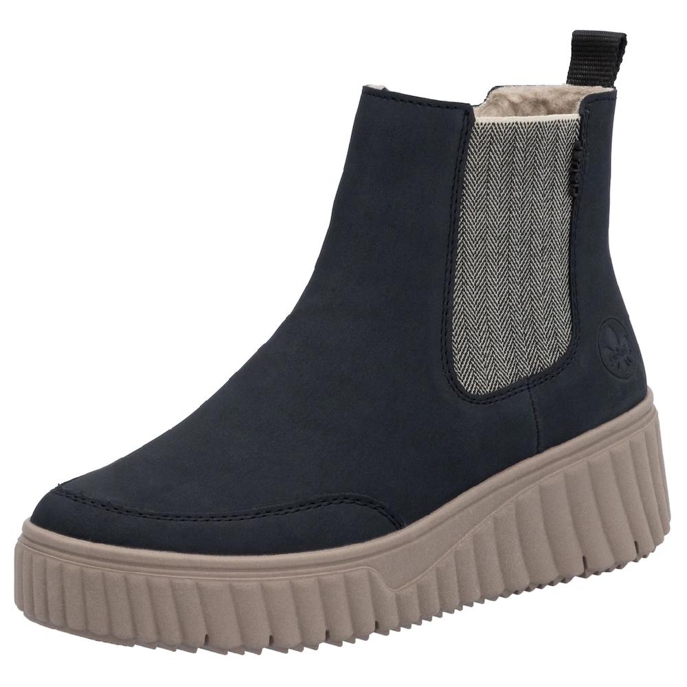 Rieker Chelseaboots Schlupfboots Keilstiefelette mit Anziehlasche online bestellen