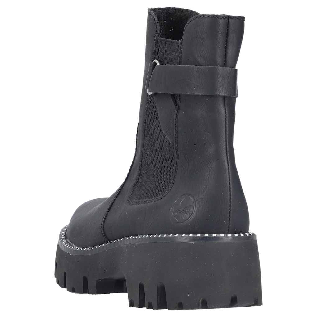 Rieker Chelseaboots Schlupfboots Stiefelette Plateau Mit Innenreißverschluss Online Kaufen