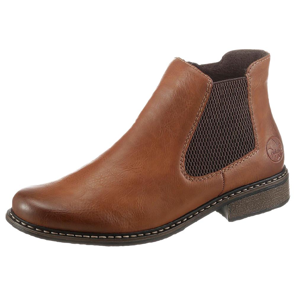 Rieker Chelseaboots Stiefelette Boots Blockabsatz in klassischer Optik kaufen