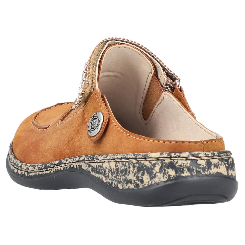 Rieker Clog Sabot Schlupfschuh Schlappen Mit Kleinem Stretcheinsatz