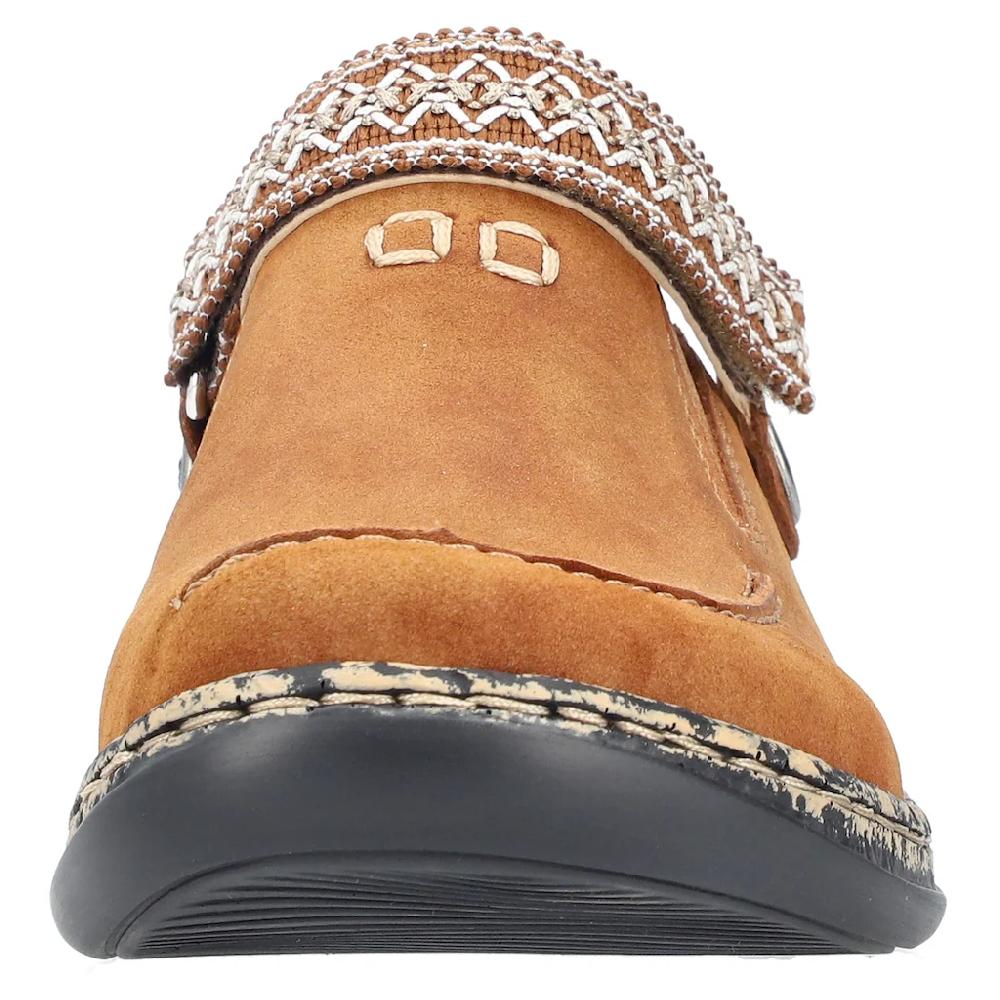 Rieker Clog Sabot Schlupfschuh Schlappen Mit Kleinem Stretcheinsatz