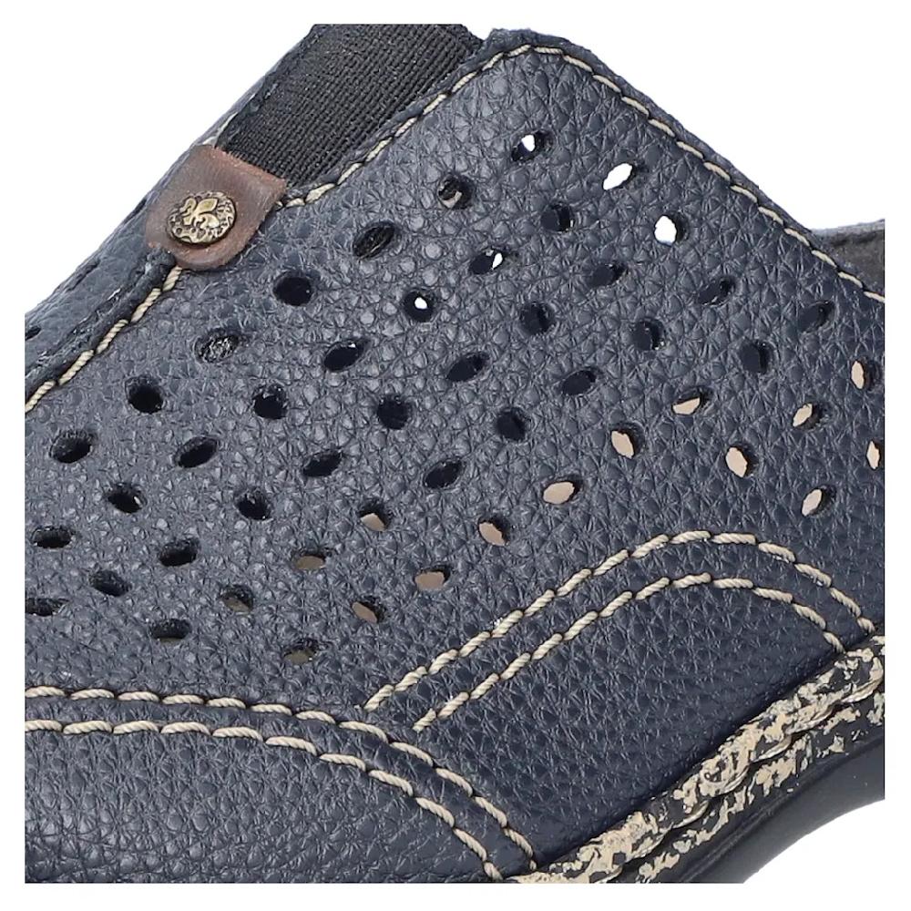 Rieker Clog Schlupfschuh Hausschuh Sommerschuh Mit Perforation