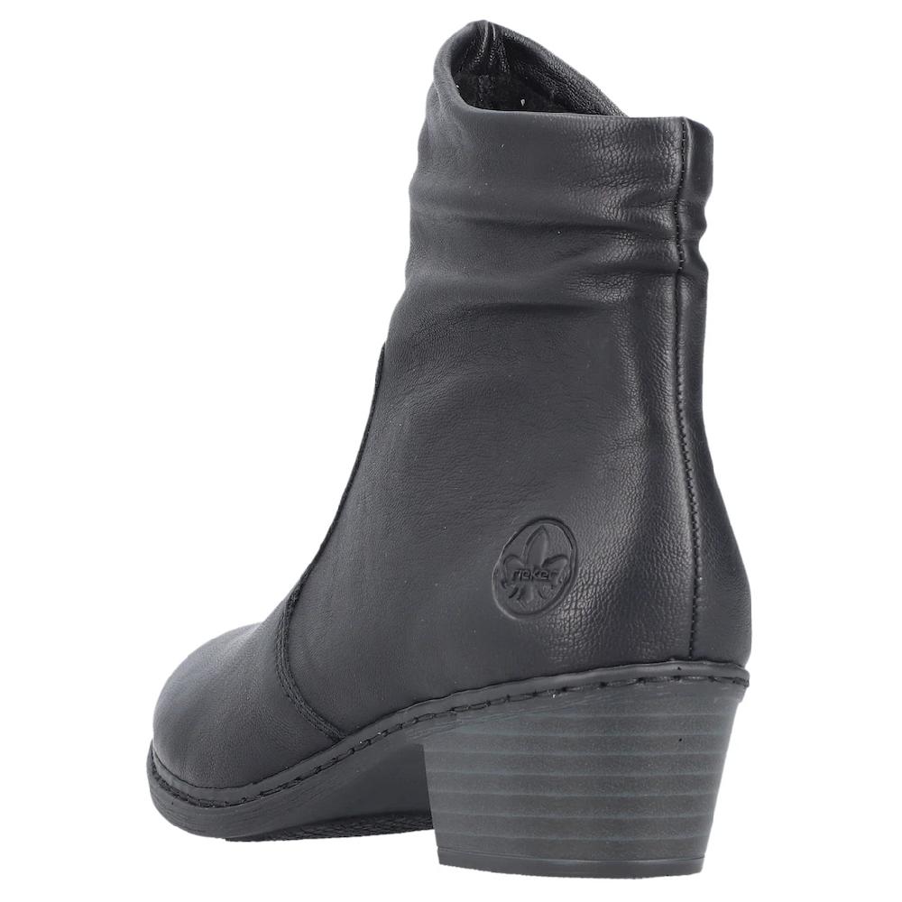 Rieker Cowboy Stiefelette Westernstiefelette Mit Blockabsatz Und Innenreißverschluss