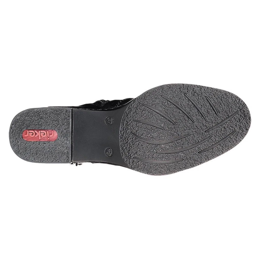 Rieker Cowboy Stiefelette Westernstiefelette Stiefelette Mit Zierbänder Schmale Form ▷ Für
