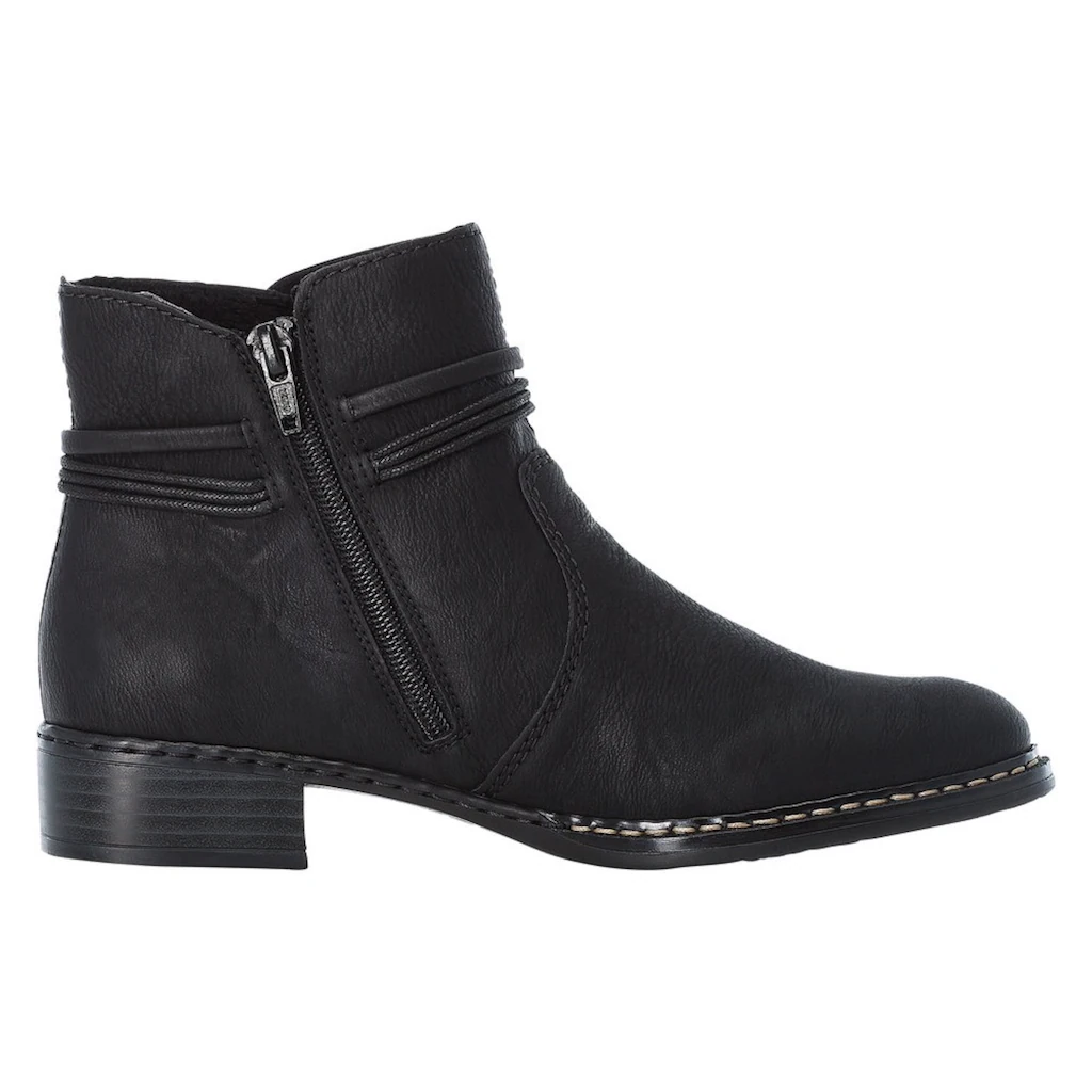 Rieker Cowboy Stiefelette Westernstiefelette Stiefelette Mit Zierbänder Schmale Form ▷ Für