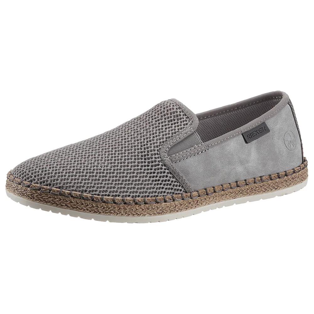 Rieker Espadrille Sommerschuh Slipper Freizeitschuh im Materialmix online kaufen