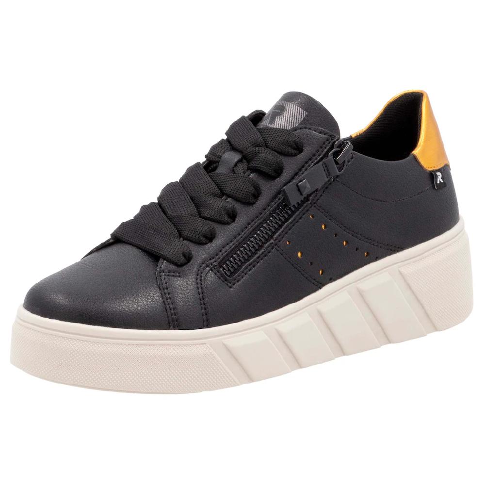 Rieker EVOLUTION Plateausneaker Freizeitschuh Halbschuh Schnürschuh mit zusätzlichem Reißverschluss online kaufen